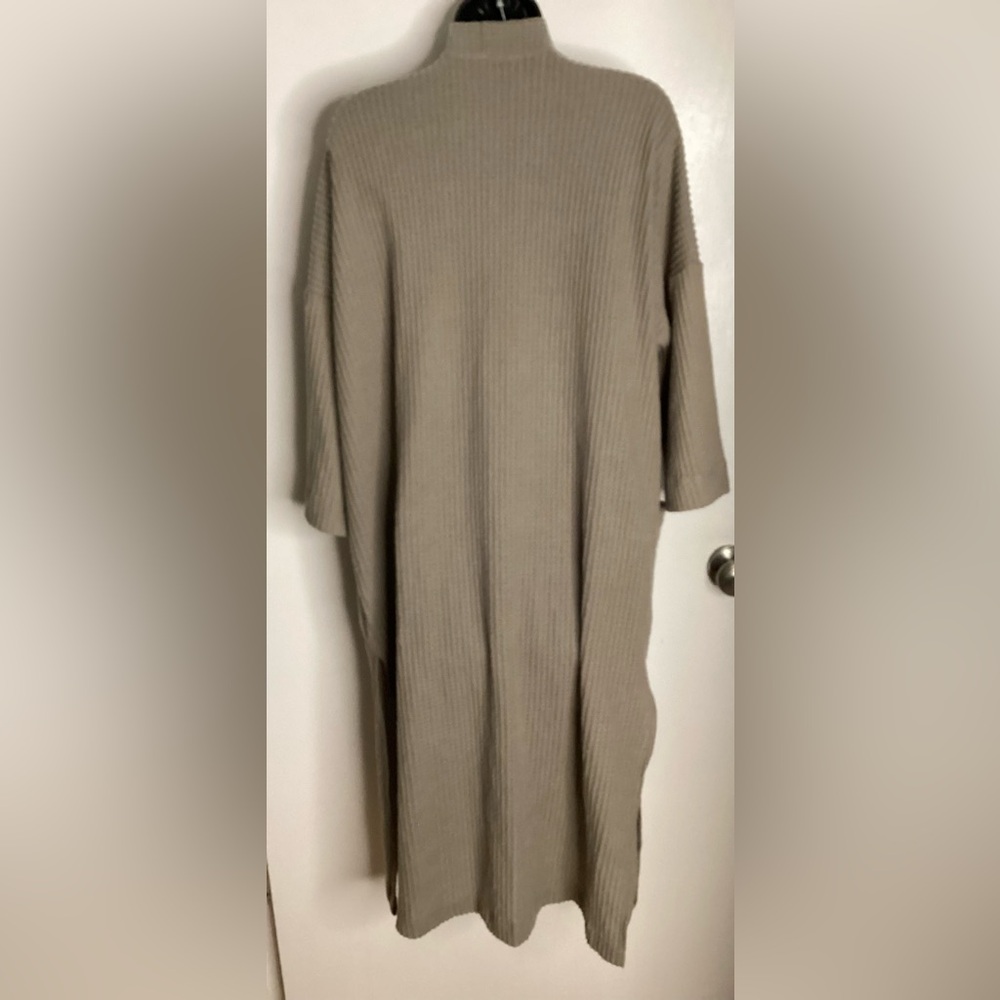 Final Touch Beige Ribbed Cardigan S - Picture 10 of 15